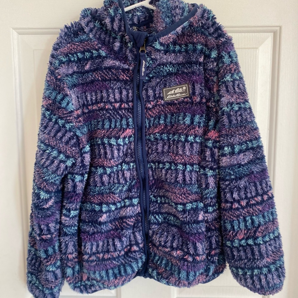 Eddie Bauer Kids' Fuzzy Jacket - Purple and Blue